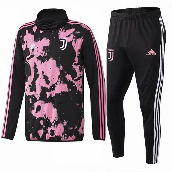 Survetement Football Juventus 2019-20 Noir Rose Blanc